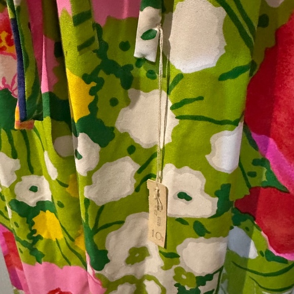 Englantine Rose Floral Print Long Gown / Maxi Dress by Bergdorf Goodman -  S - Picture 11 of 16